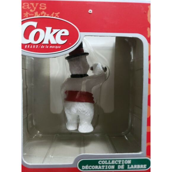 2000 Coca-Cola Christmas Ornament Trim A Tree Collection Polar Bear Cavanagh U72 - Picture 3 of 5